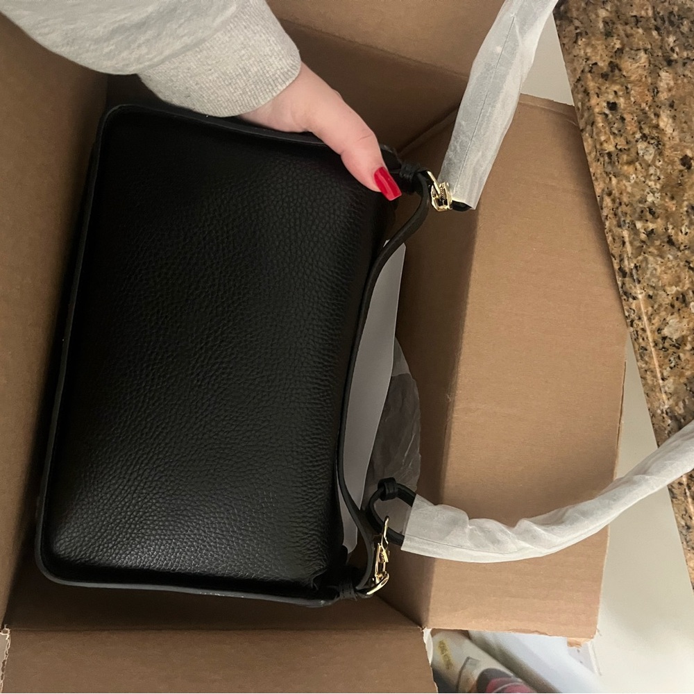 Clementine Black Leather Bag - Picture 5 of 8